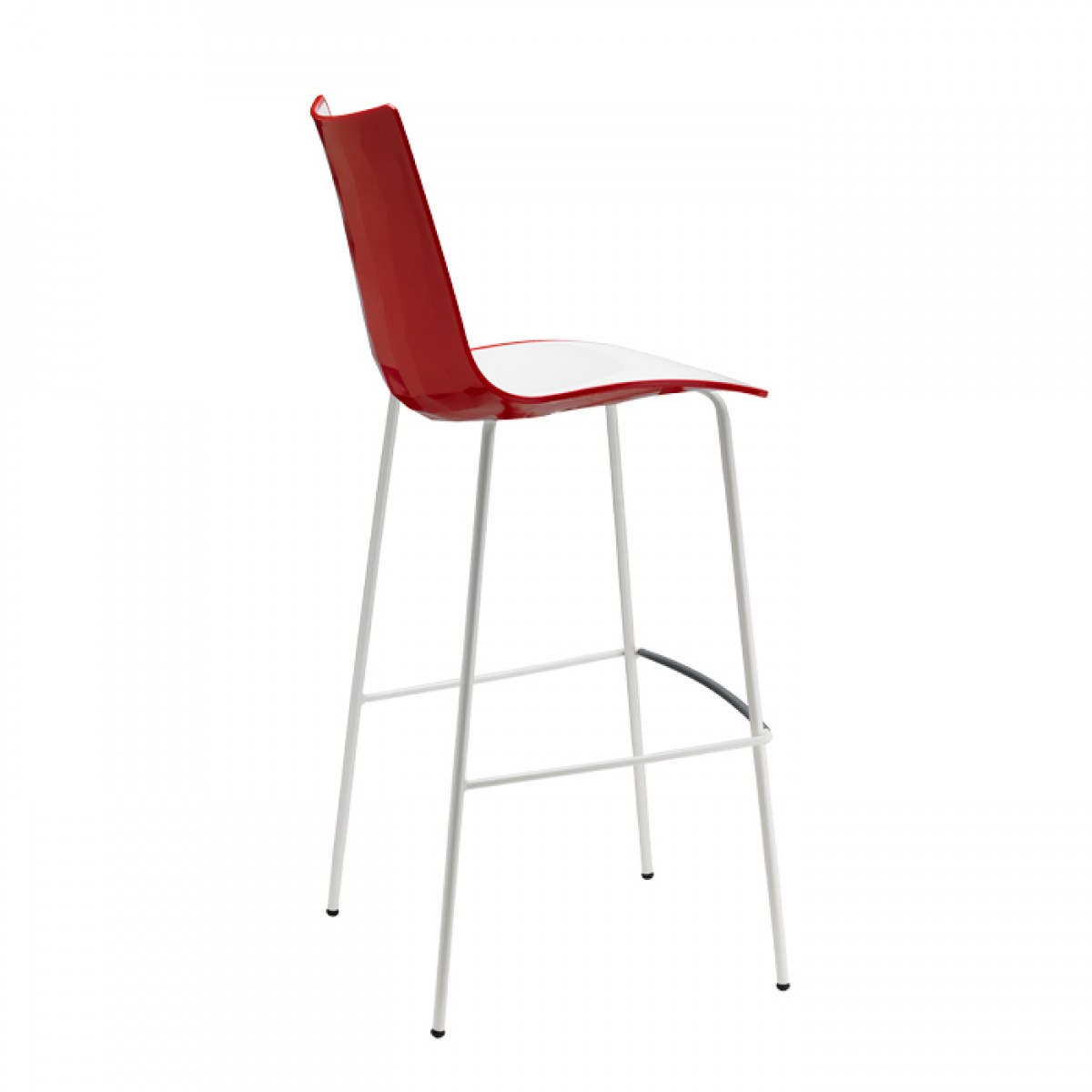 ZEBRA BICOLORE BARSTOOL h.80 tubular coated steel