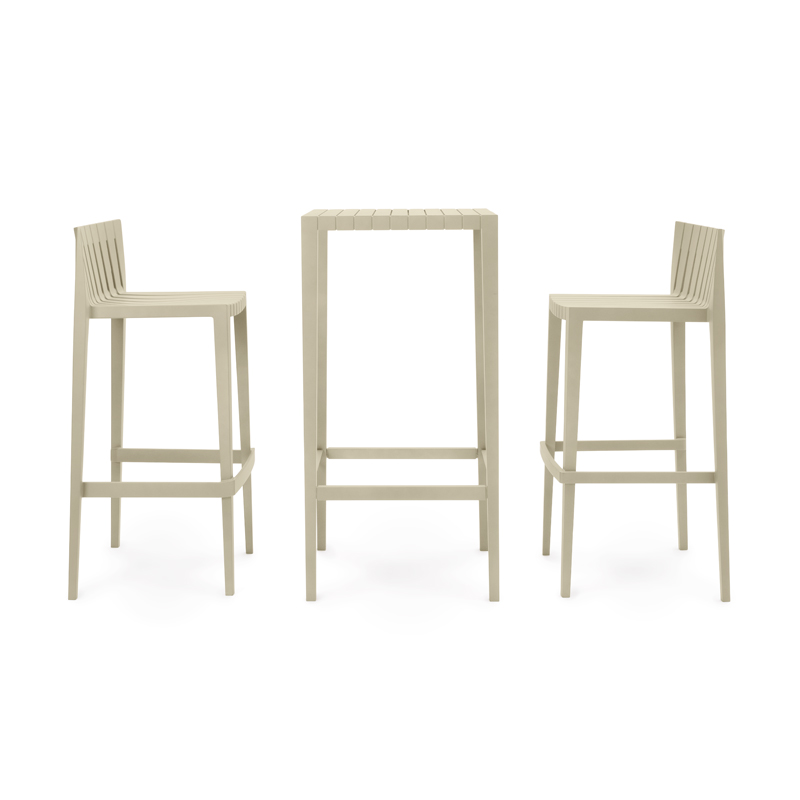 SPRITZ SET OF 1 BAR TABLE+2 BAR STOOL h:97cm