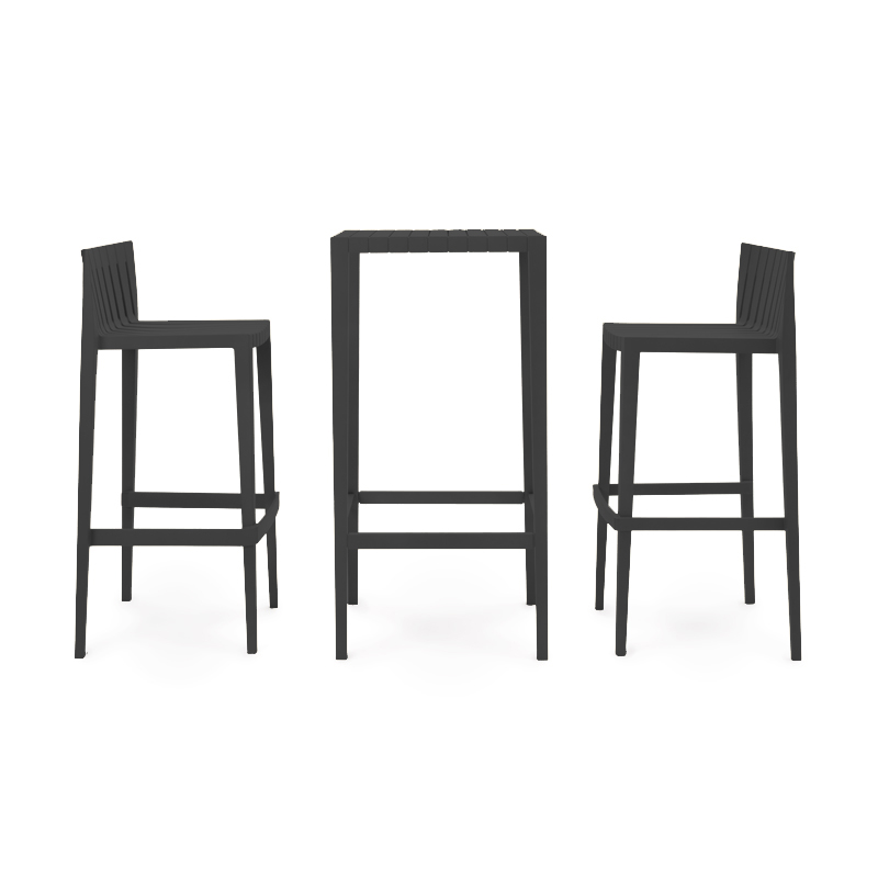 SPRITZ SET OF 1 BAR TABLE+2 BAR STOOL h:97cm